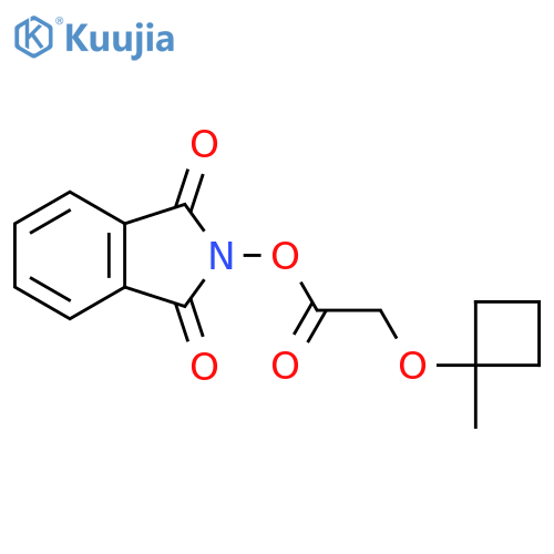 1,3-dioxo-2,3-dihydro-1H-isoindol-2-yl 2-(1-methylcyclobutoxy)acetate structure