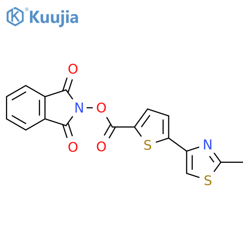 1,3-dioxo-2,3-dihydro-1H-isoindol-2-yl 5-(2-methyl-1,3-thiazol-4-yl)thiophene-2-carboxylate structure