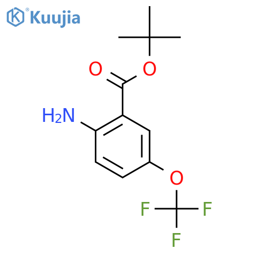 Tert-butyl 2-amino-5-(trifluoromethoxy)benzoate structure