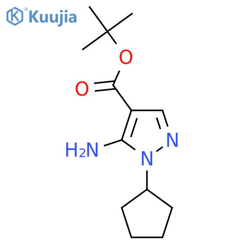 Tert-butyl 5-amino-1-cyclopentylpyrazole-4-carboxylate structure