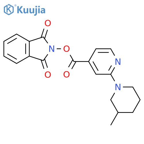 1,3-dioxo-2,3-dihydro-1H-isoindol-2-yl 2-(3-methylpiperidin-1-yl)pyridine-4-carboxylate structure