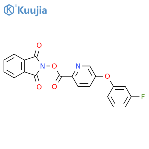 1,3-dioxo-2,3-dihydro-1H-isoindol-2-yl 5-(3-fluorophenoxy)pyridine-2-carboxylate structure