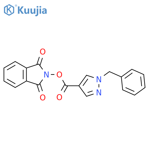 1,3-dioxo-2,3-dihydro-1H-isoindol-2-yl 1-benzyl-1H-pyrazole-4-carboxylate structure