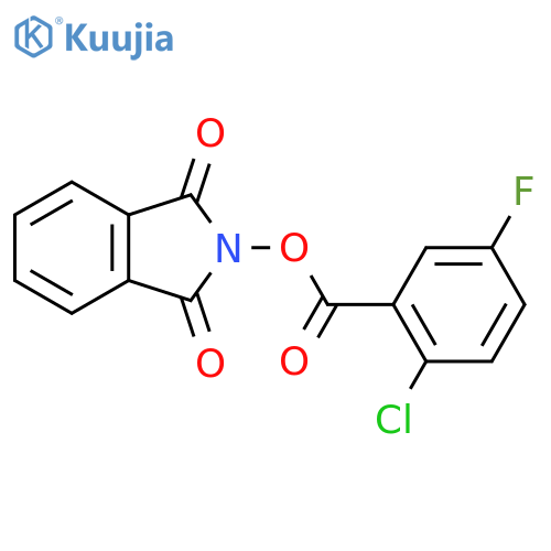 1,3-dioxo-2,3-dihydro-1H-isoindol-2-yl 2-chloro-5-fluorobenzoate structure