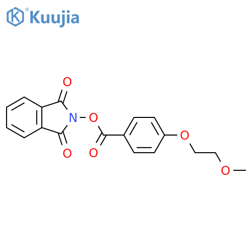 1,3-dioxo-2,3-dihydro-1H-isoindol-2-yl 4-(2-methoxyethoxy)benzoate structure