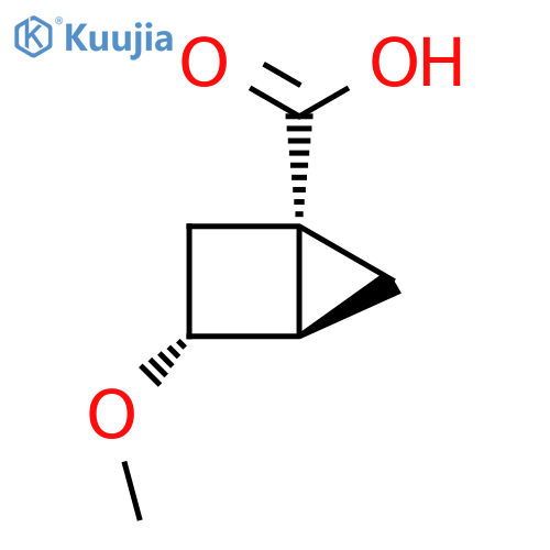 endo-3-methoxybicyclo[2.1.0]pentane-1-carboxylic acid structure