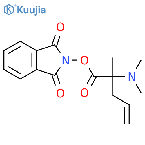 1,3-dioxo-2,3-dihydro-1H-isoindol-2-yl 2-(dimethylamino)-2-methylpent-4-enoate structure