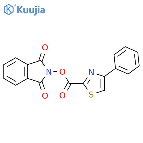 1,3-dioxo-2,3-dihydro-1H-isoindol-2-yl 4-phenyl-1,3-thiazole-2-carboxylate structure