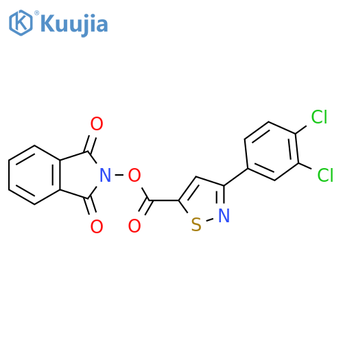 1,3-dioxo-2,3-dihydro-1H-isoindol-2-yl 3-(3,4-dichlorophenyl)-1,2-thiazole-5-carboxylate structure