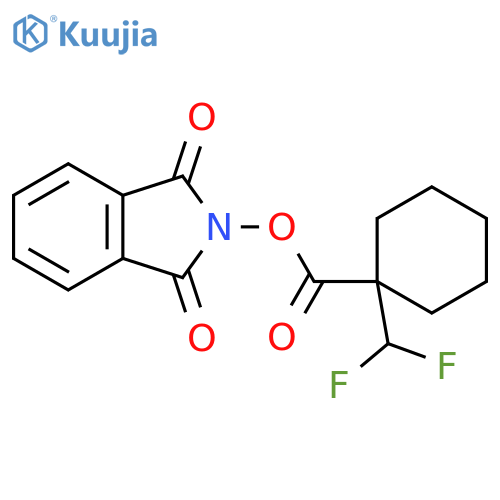 1,3-dioxo-2,3-dihydro-1H-isoindol-2-yl 1-(difluoromethyl)cyclohexane-1-carboxylate structure