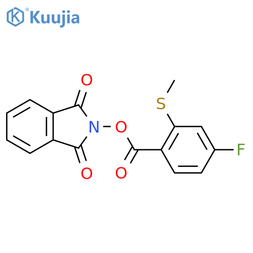 1,3-dioxo-2,3-dihydro-1H-isoindol-2-yl 4-fluoro-2-(methylsulfanyl)benzoate structure