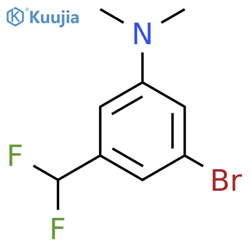 3-Bromo-5-(difluoromethyl)-N,N-dimethylaniline structure