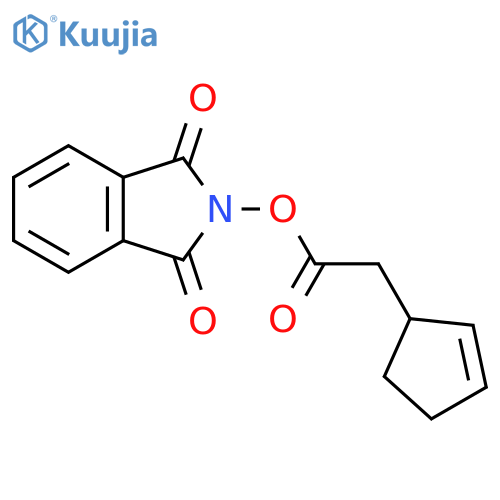 1,3-dioxo-2,3-dihydro-1H-isoindol-2-yl 2-(cyclopent-2-en-1-yl)acetate structure