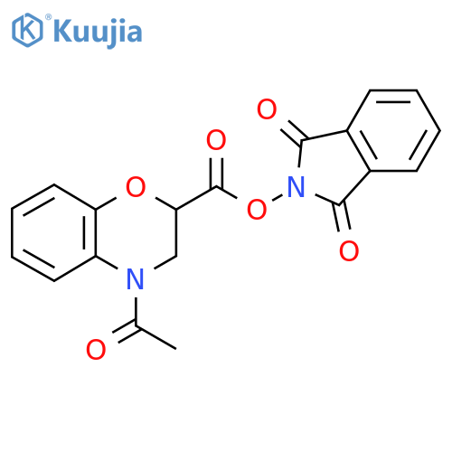 1,3-dioxo-2,3-dihydro-1H-isoindol-2-yl 4-acetyl-3,4-dihydro-2H-1,4-benzoxazine-2-carboxylate structure