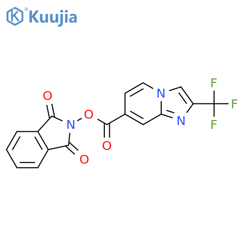 1,3-dioxo-2,3-dihydro-1H-isoindol-2-yl 2-(trifluoromethyl)imidazo[1,2-a]pyridine-7-carboxylate structure