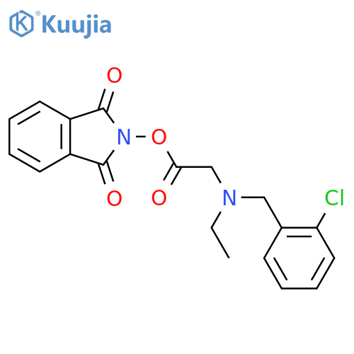 1,3-dioxo-2,3-dihydro-1H-isoindol-2-yl 2-{[(2-chlorophenyl)methyl](ethyl)amino}acetate structure
