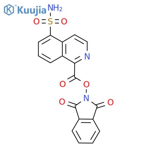 1,3-dioxo-2,3-dihydro-1H-isoindol-2-yl 5-sulfamoylisoquinoline-1-carboxylate structure