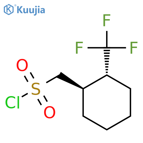 [(1R,2R)-2-(Trifluoromethyl)cyclohexyl]methanesulfonyl chloride structure