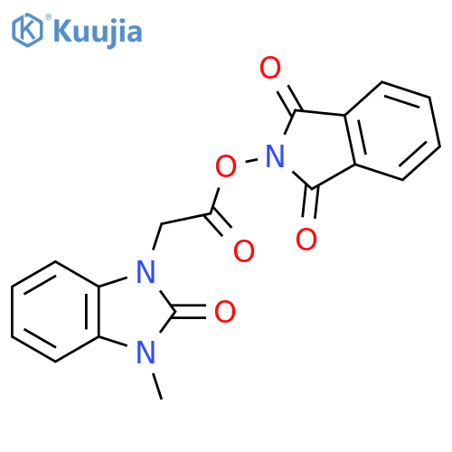 1,3-dioxo-2,3-dihydro-1H-isoindol-2-yl 2-(3-methyl-2-oxo-2,3-dihydro-1H-1,3-benzodiazol-1-yl)acetate structure