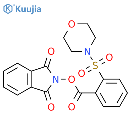 1,3-dioxo-2,3-dihydro-1H-isoindol-2-yl 2-(morpholine-4-sulfonyl)benzoate structure