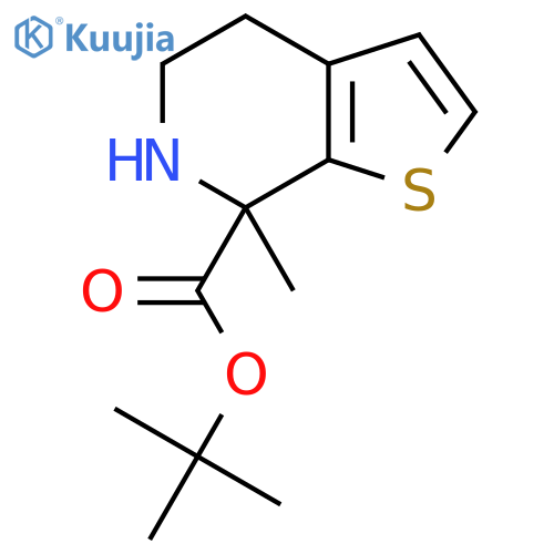 Tert-butyl 7-methyl-5,6-dihydro-4H-thieno[2,3-c]pyridine-7-carboxylate structure
