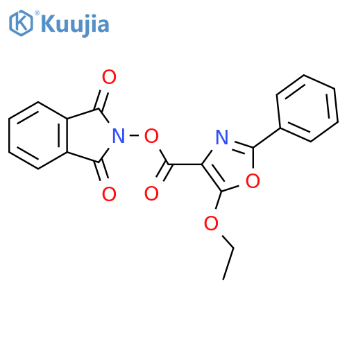 1,3-dioxo-2,3-dihydro-1H-isoindol-2-yl 5-ethoxy-2-phenyl-1,3-oxazole-4-carboxylate structure