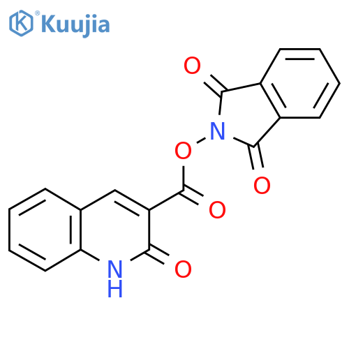 1,3-dioxo-2,3-dihydro-1H-isoindol-2-yl 2-oxo-1,2-dihydroquinoline-3-carboxylate structure