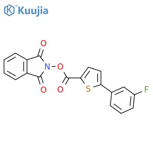 1,3-dioxo-2,3-dihydro-1H-isoindol-2-yl 5-(3-fluorophenyl)thiophene-2-carboxylate structure