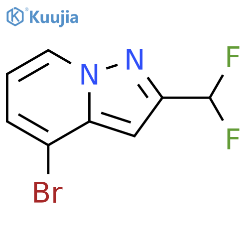 4-bromo-2-(difluoromethyl)pyrazolo[1,5-a]pyridine structure