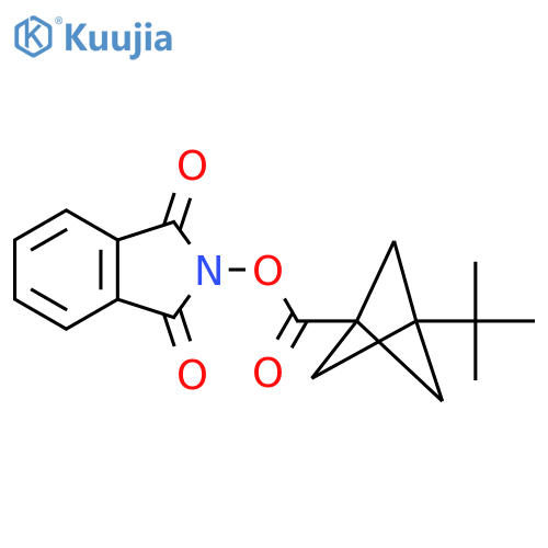 1,3-dioxo-2,3-dihydro-1H-isoindol-2-yl 3-tert-butylbicyclo[1.1.1]pentane-1-carboxylate structure
