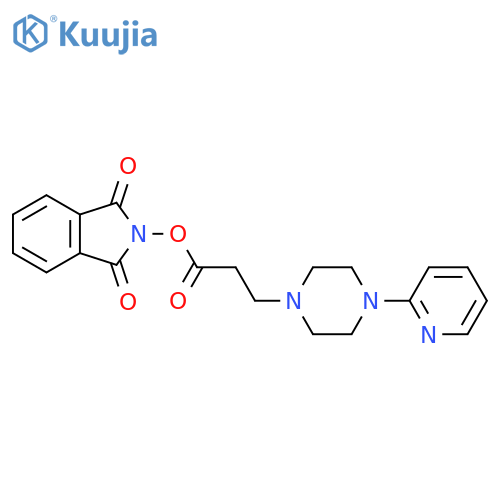 1,3-dioxo-2,3-dihydro-1H-isoindol-2-yl 3-[4-(pyridin-2-yl)piperazin-1-yl]propanoate structure