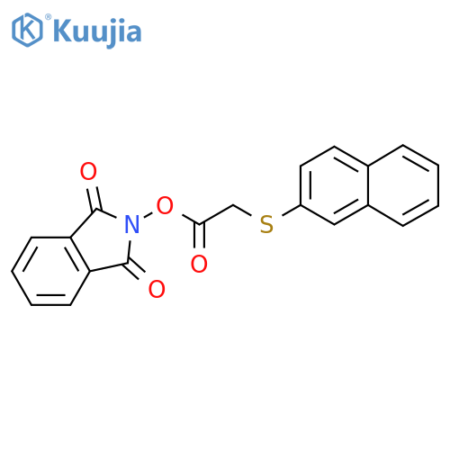 1,3-dioxo-2,3-dihydro-1H-isoindol-2-yl 2-(naphthalen-2-ylsulfanyl)acetate structure