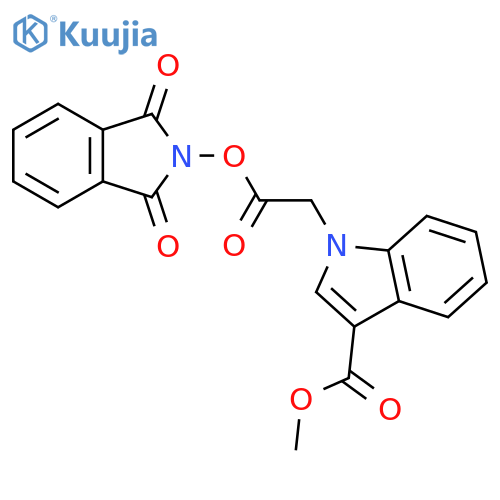 methyl 1-{2-[(1,3-dioxo-2,3-dihydro-1H-isoindol-2-yl)oxy]-2-oxoethyl}-1H-indole-3-carboxylate structure