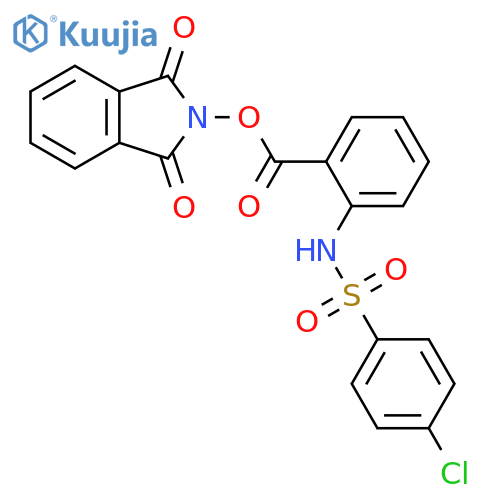 1,3-dioxo-2,3-dihydro-1H-isoindol-2-yl 2-(4-chlorobenzenesulfonamido)benzoate structure