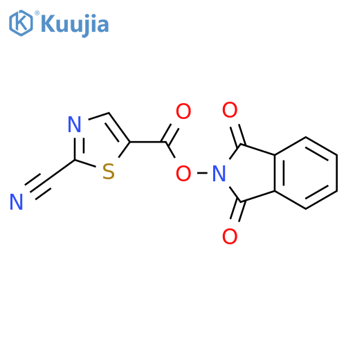 1,3-dioxo-2,3-dihydro-1H-isoindol-2-yl 2-cyano-1,3-thiazole-5-carboxylate structure