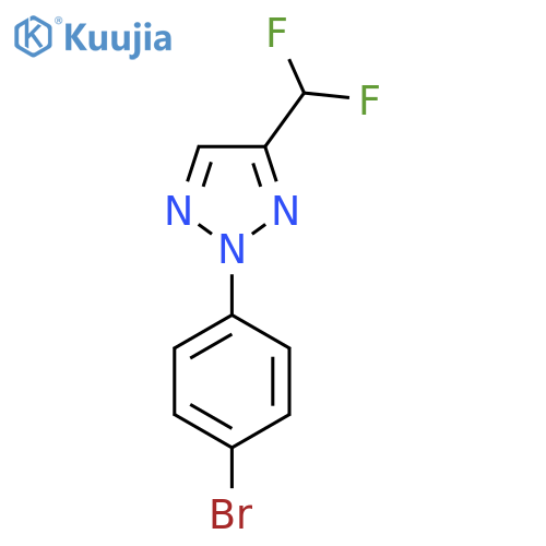 2-(4-Bromophenyl)-4-(difluoromethyl)triazole structure