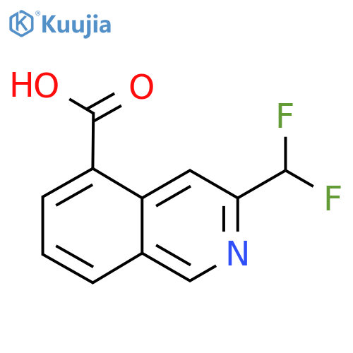 3-(Difluoromethyl)isoquinoline-5-carboxylic acid structure