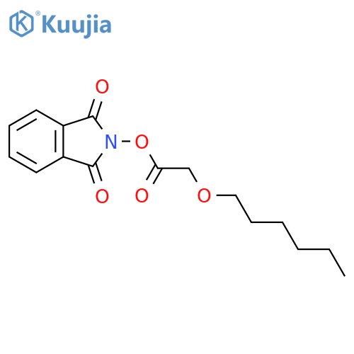 1,3-dioxo-2,3-dihydro-1H-isoindol-2-yl 2-(hexyloxy)acetate structure