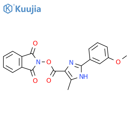 1,3-dioxo-2,3-dihydro-1H-isoindol-2-yl 2-(3-methoxyphenyl)-5-methyl-1H-imidazole-4-carboxylate structure