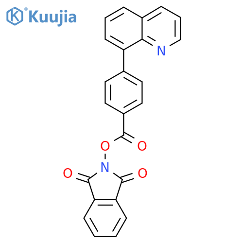 1,3-dioxo-2,3-dihydro-1H-isoindol-2-yl 4-(quinolin-8-yl)benzoate structure