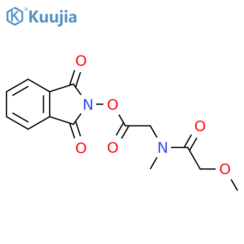 1,3-dioxo-2,3-dihydro-1H-isoindol-2-yl 2-(2-methoxy-N-methylacetamido)acetate structure