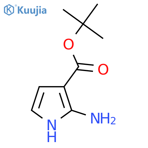 tert-butyl 2-amino-1H-pyrrole-3-carboxylate structure