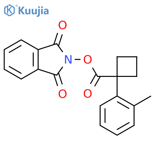 1,3-dioxo-2,3-dihydro-1H-isoindol-2-yl 1-(2-methylphenyl)cyclobutane-1-carboxylate structure