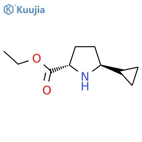 Ethyl (2S,5S)-5-cyclopropylpyrrolidine-2-carboxylate structure