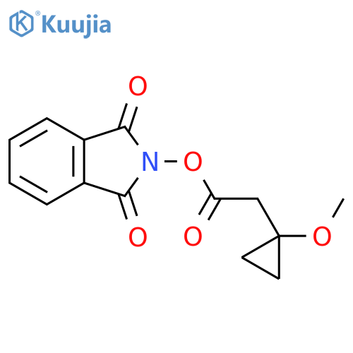 1,3-dioxo-2,3-dihydro-1H-isoindol-2-yl 2-(1-methoxycyclopropyl)acetate structure