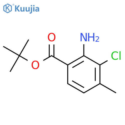 Tert-butyl 2-amino-3-chloro-4-methylbenzoate structure