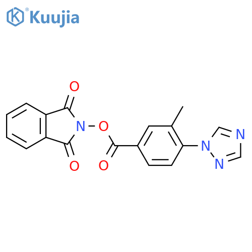 1,3-dioxo-2,3-dihydro-1H-isoindol-2-yl 3-methyl-4-(1H-1,2,4-triazol-1-yl)benzoate structure