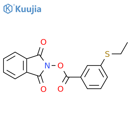 1,3-dioxo-2,3-dihydro-1H-isoindol-2-yl 3-(ethylsulfanyl)benzoate structure