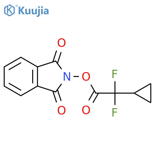 1,3-dioxo-2,3-dihydro-1H-isoindol-2-yl 2-cyclopropyl-2,2-difluoroacetate structure