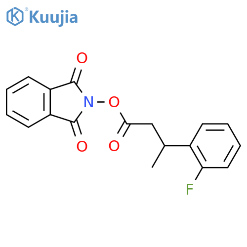 1,3-dioxo-2,3-dihydro-1H-isoindol-2-yl 3-(2-fluorophenyl)butanoate structure